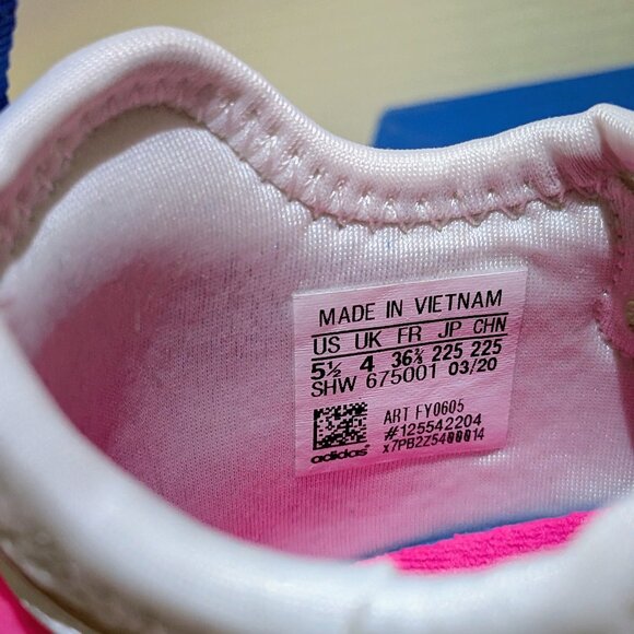 Adidas Women's ZX 2K BOOST Sneakers Shoes FY0605 White Blue Pink - Size 5.5 - Picture 8 of 8